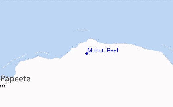locatiekaart van Mahoti Reef