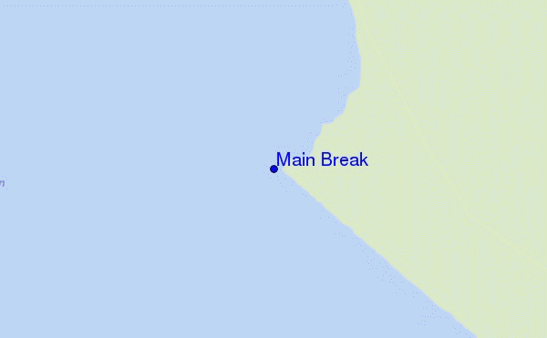 locatiekaart van Main Break