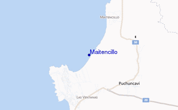 locatiekaart van Maitencillo