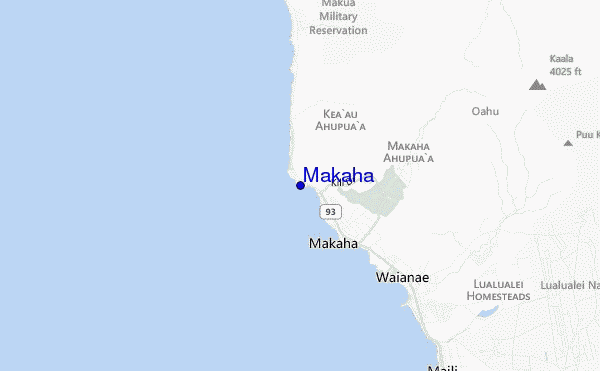 locatiekaart van Makaha
