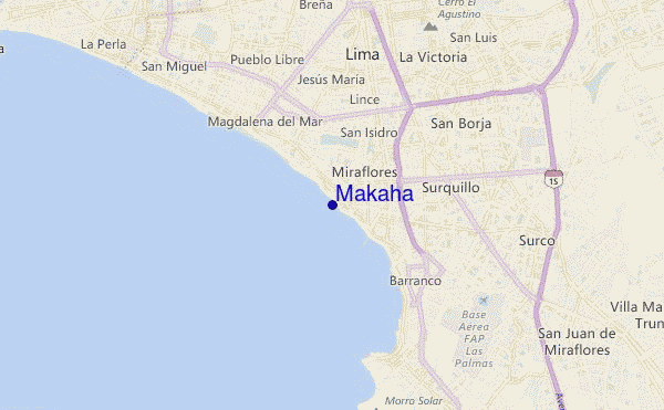 locatiekaart van Makaha