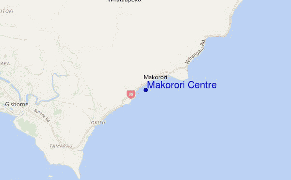 locatiekaart van Makorori Centre