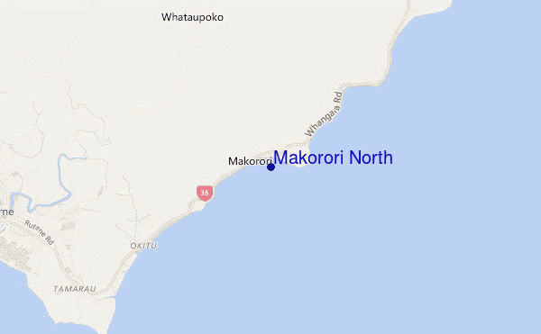 locatiekaart van Makorori North
