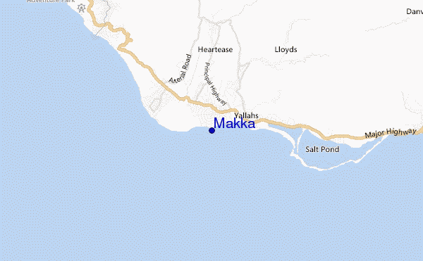 locatiekaart van Makka