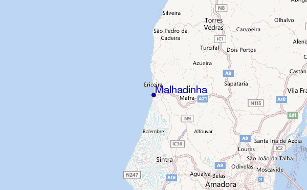 Malhadinha Location Map