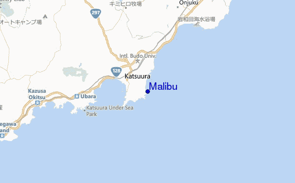 locatiekaart van Malibu