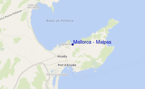 locatiekaart van Mallorca - Malpas