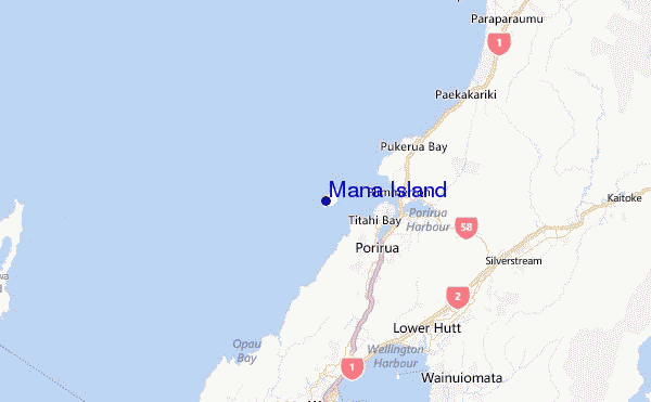 Mana Island Location Map
