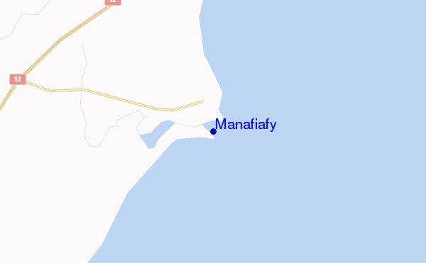 locatiekaart van Manafiafy
