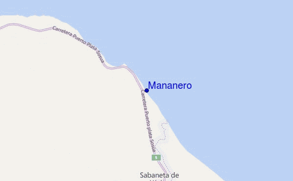 locatiekaart van Mañanero