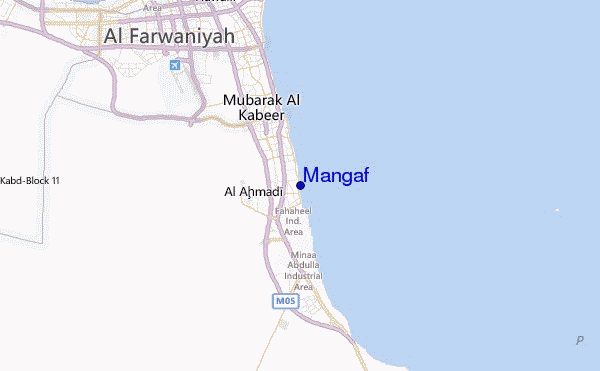 Mangaf Location Map