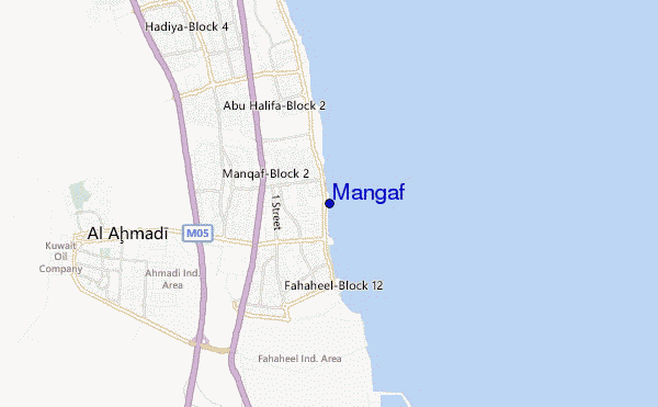 locatiekaart van Mangaf