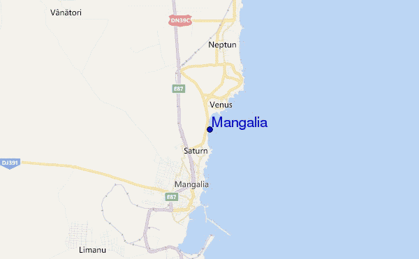 locatiekaart van Mangalia