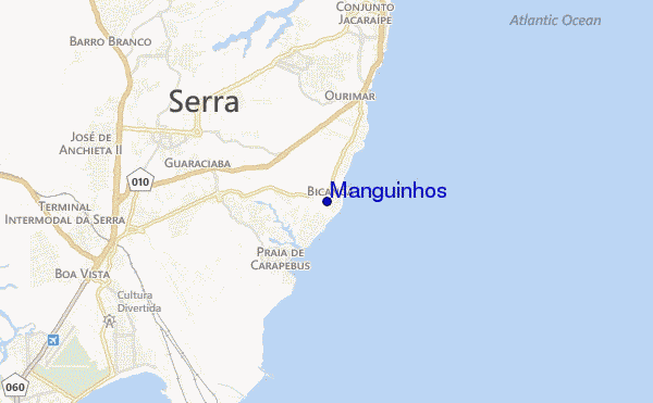 locatiekaart van Manguinhos