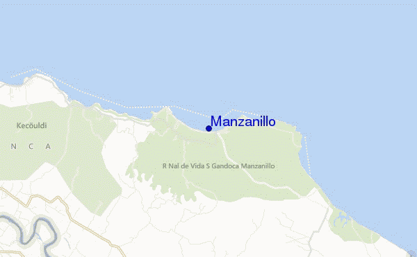 locatiekaart van Manzanillo