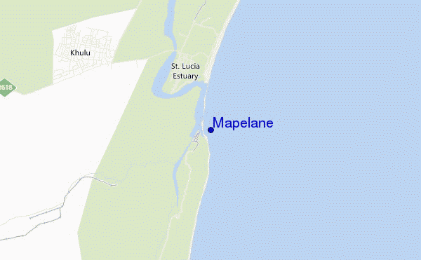 locatiekaart van Mapelane