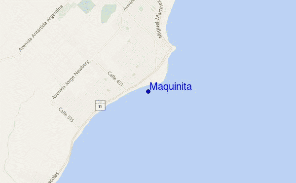 locatiekaart van Maquinita
