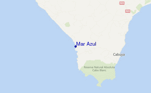 locatiekaart van Mar Azul