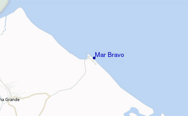locatiekaart van Mar Bravo