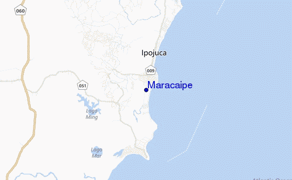 locatiekaart van Maracaipe