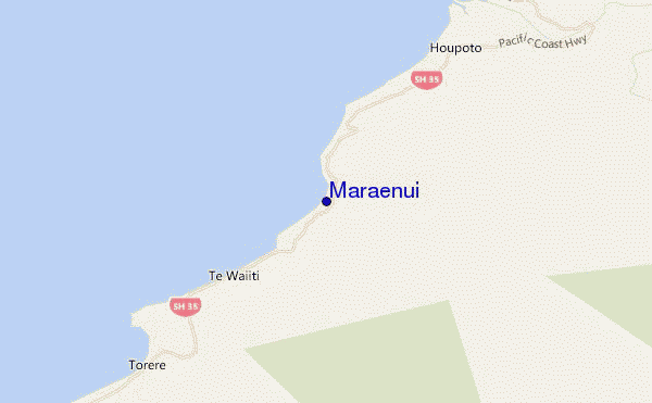 locatiekaart van Maraenui