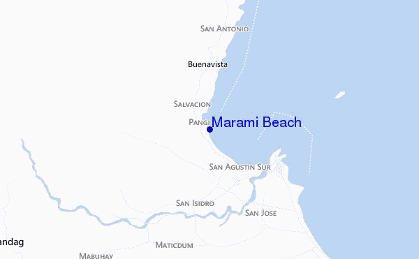 locatiekaart van Marami Beach