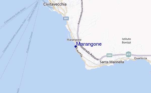 locatiekaart van Marangone