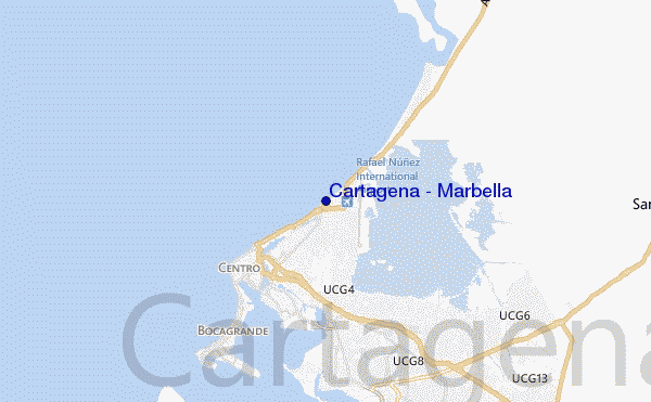locatiekaart van Cartagena - Marbella