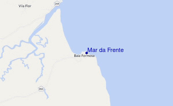 locatiekaart van Mar da Frente