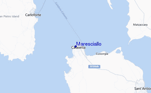 locatiekaart van Maresciallo