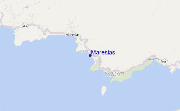 locatiekaart van Maresias