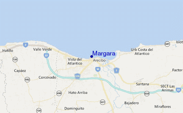 locatiekaart van Margara