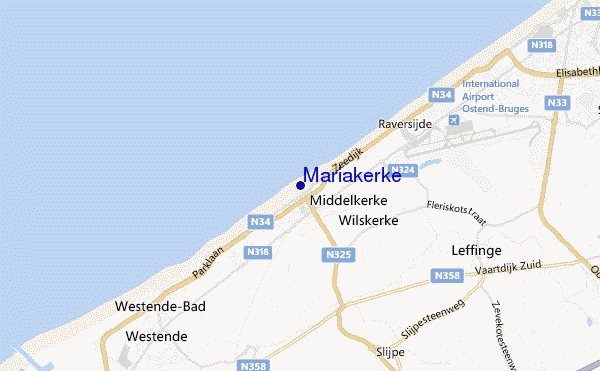 locatiekaart van Mariakerke