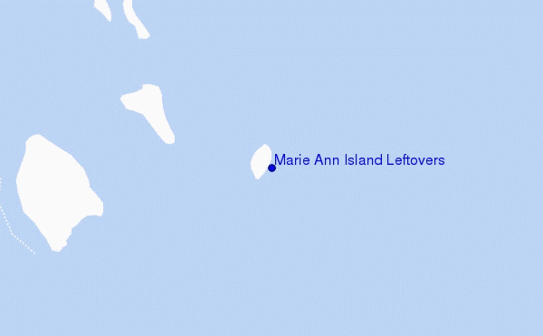 locatiekaart van Marie Ann Island Leftovers