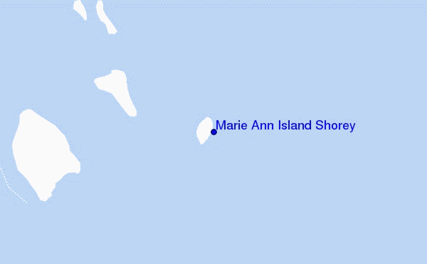 locatiekaart van Marie Ann Island Shorey
