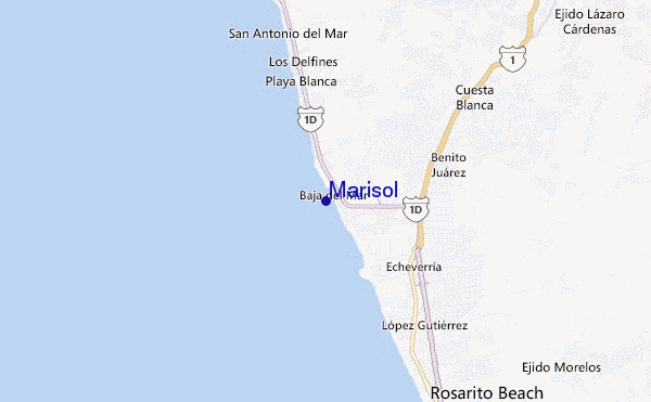 locatiekaart van Marisol