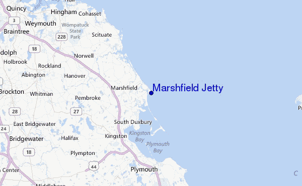 Marshfield Jetty Location Map