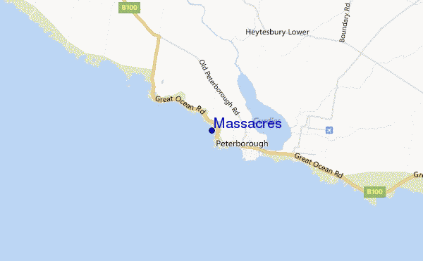 locatiekaart van Massacres