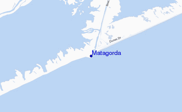 locatiekaart van Matagorda