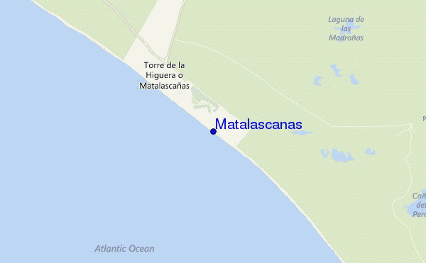 locatiekaart van Matalascañas