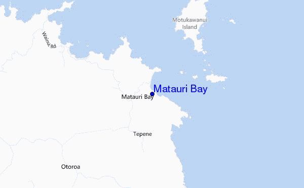 locatiekaart van Matauri Bay