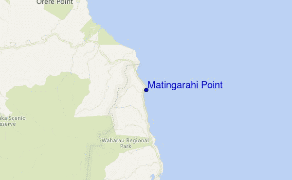 locatiekaart van Matingarahi Point