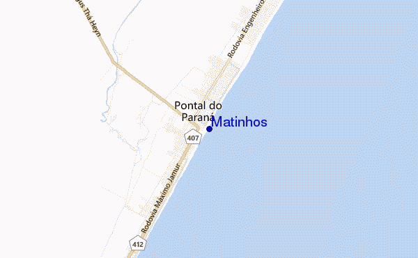 locatiekaart van Matinhos