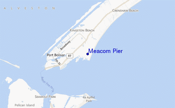 locatiekaart van Meacom Pier