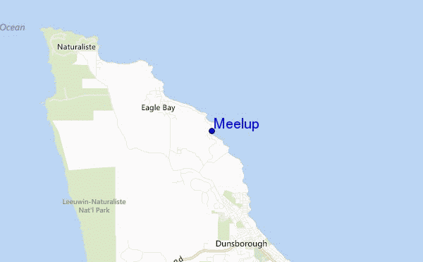 locatiekaart van Meelup