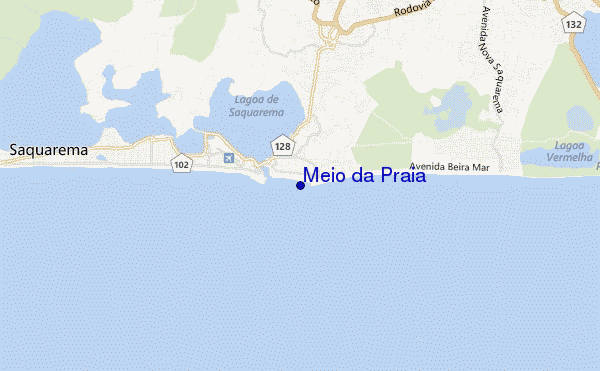 locatiekaart van Meio da Praia
