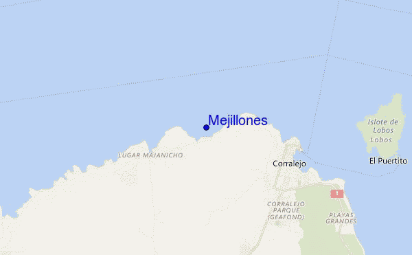 locatiekaart van Mejillones