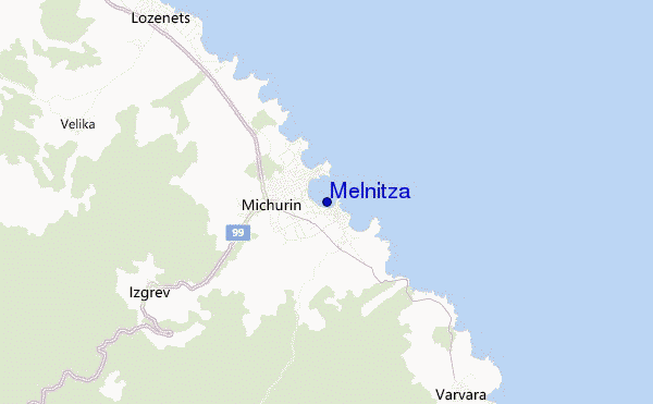 locatiekaart van Melnitza