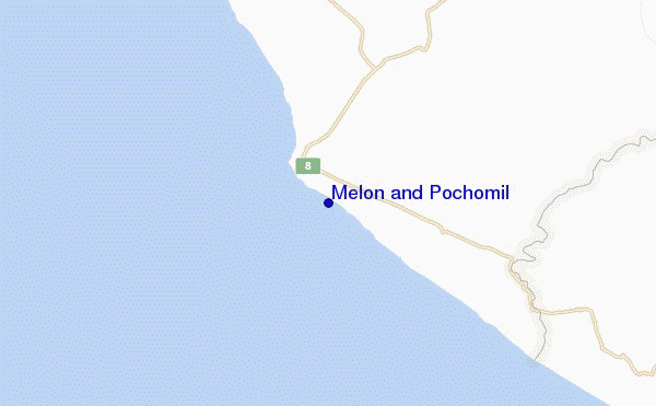 locatiekaart van Melon and Pochomil