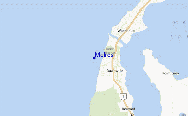 locatiekaart van Melros